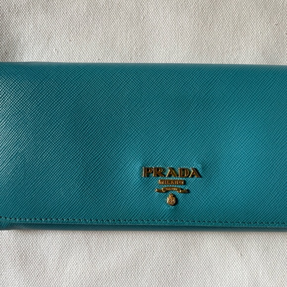 Prada Vibrant Blue Women's Wallet